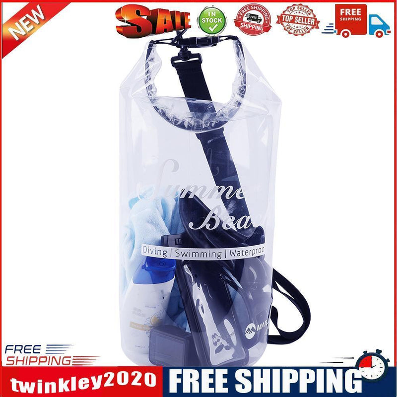 15L Waterproof Pack Pouch Swimming Kayaking Trekking Boating Storage Bags