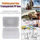 Plastic Fishing Bait Lure Hook Storage Box Container Components Holder Case