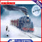 Frameless Oil Paint By Numbers DIY Snow Train Picture Craft Kit for Living Room