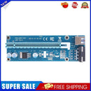 USB 3.0 PCI-E Express 1x to16x Extender Riser Card Adapter SATA 4PIN Power