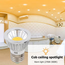 COB Spotlight 9W led Lights E27 AC 85-265V Bulb Lamp Decor (Warm White) Newly