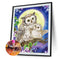 Handmade Full Square Drill 5D Moon Flower Owl Drawing Kit DIY Diamond Paint