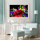 5D DIY Flowers Full Round Drill Diamond Painting Rhinestone Drawing Craft Art