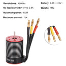 3650 Waterproof Brushless Motor 3600/4500/5200KV for 1/8 1/10 RC Off-road Car