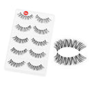 5 Pairs Lot Soft Durable Makeup Eye Lash Extension Cross Black False Eyelash