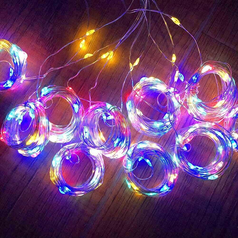 200 LED Fairy String Lights Garland Lamp with Remote (Hook Colorful) Newly