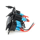 Rocker Switch Panel Outlet Combination Switches (Green Digital Display) Newly