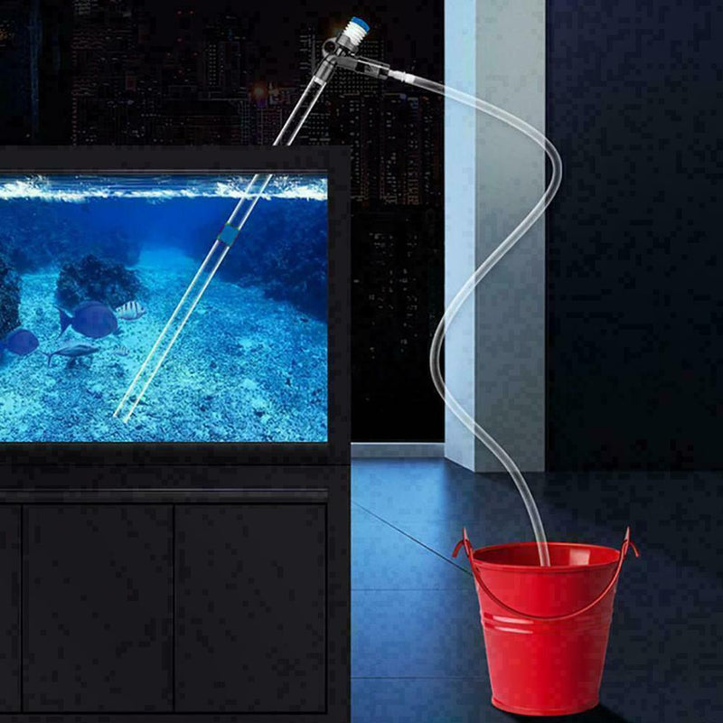 1SET Fish Tank Air-pressing Vacuum Pump Aquarium Water n Cleaner S3Z4 D0S0