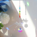 Crystal Wind Chimes Chandelier Rainbow Dragonfly Beads Hanging Decor (1) Newly