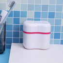 Denture Box Bathroom Travel Denture Cup False Tooth Cleaning Container (C) Newly