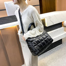 Retro Quilted Shoulder Bags Female Solid Color Crossbody Bag Women Nylon Handbag