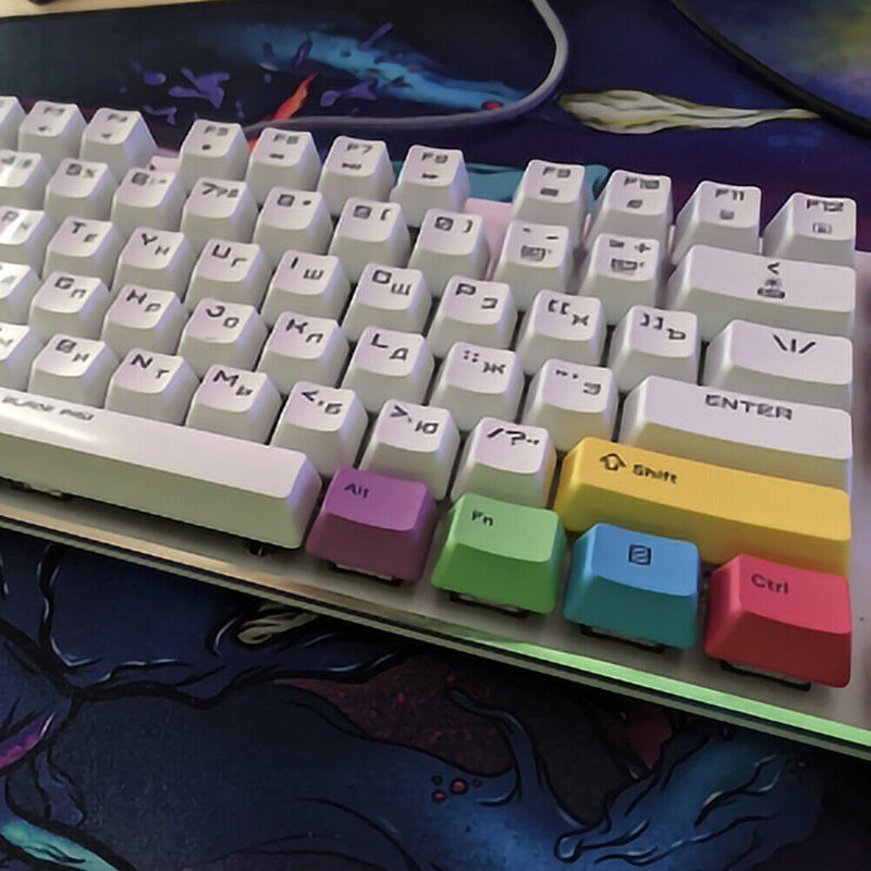 10pcs Gaming Mechanical Keyboard CMYK Key Cap for Cherry/Kailh Replace Modifier