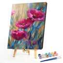 DIY Oil Paint by Numbers Flower Pattern Coded Hand Painted Acrylic Drawing