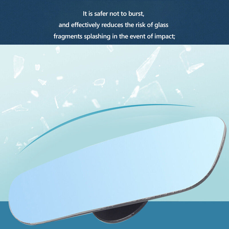 1 Pair Car Styling HD Frameless Blind Spot Mirrors Auto Accessories (Blue) Newly