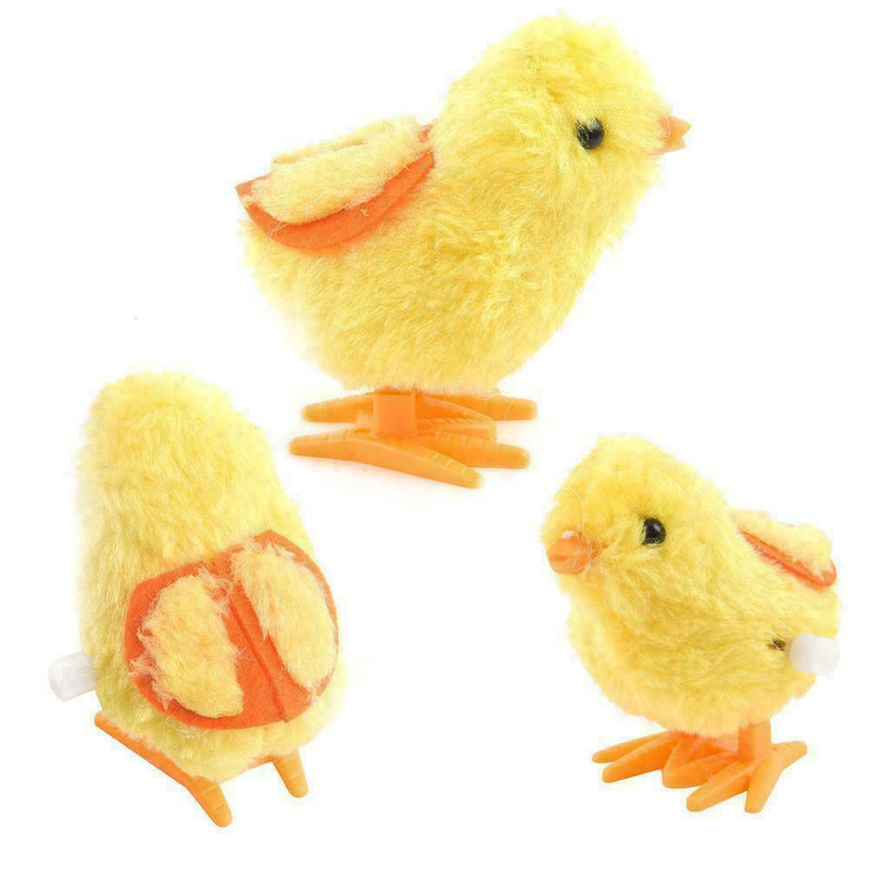 Plush Jumping Cartoon Chicken Baby Children Plush Fluffy Y4Q8 Clockwork U7W2