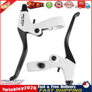 1 Pair Aluminum Bicycle Brake Levers Mountain Bike Brake Handles(White) Newly