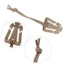 5pcs Molle Backpack Carabiner EDC Elastic Rope Webbing Fix Buckle (Sand) Newly