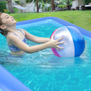 Children Square Swimming Pool Kids Bathing Tub Inflatable Outdoor Water Play