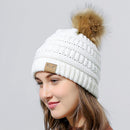 Autumn Winter Korean Lovely Knitted Hat Warm Soft Solid Color Beanie Ski Caps