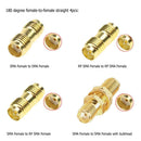 18pcs SMA Copper Set 90 Degree Male Female Coaxial Connector Converter Adapter