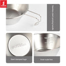 300ML Camping Sierra Bowl Stainless Steel Hanging Shira Cup Tableware (1pc