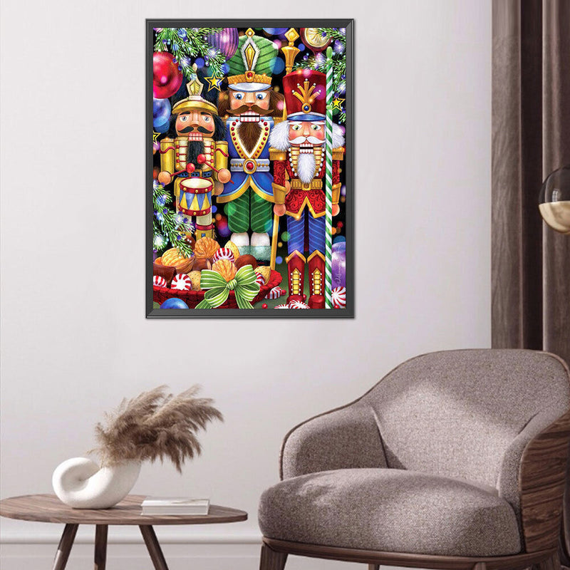 DIY Craft Nutcracker Oil Paint By Numbers Kits Canvas Picture Wall Art Cartoon