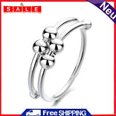 Single Coil Opening Ring Ball Anti Stress Peace Ring Jewellry Gift for Girls