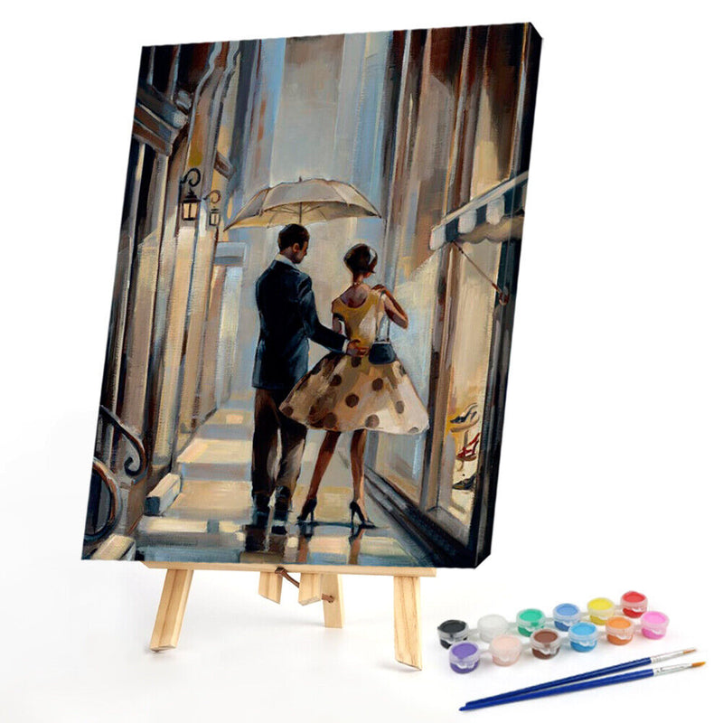Hand Painted Oil Paint By Numbers Dancer Digital Drawing Canvas Art Home Decor