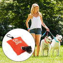 Pets Garbage Poop Bag Dispenser Dog Poop Waste Bag Holder Organizer (Red) Newly