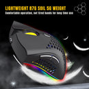 D2 2.4GHz RGB Wireless Gaming Mouse Rechargeable Hollow PC Mice (Black)