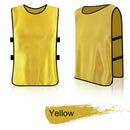 Scrimmage Team Practice Vests Pinnies Team Practice Bibs (Yellow M Kids)