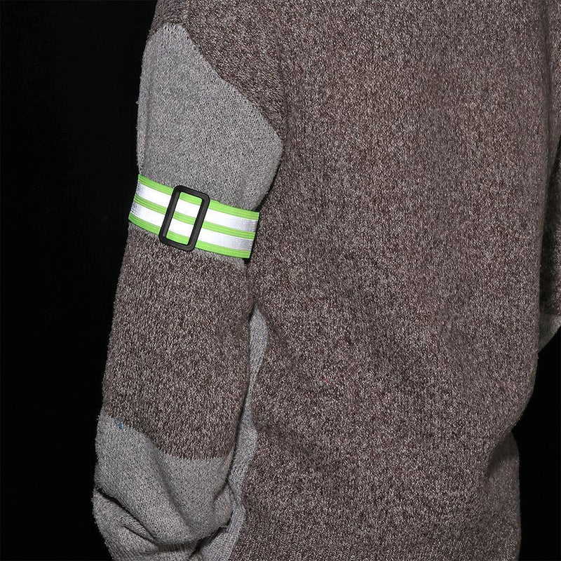 Wristband Cycling Reflective Strips Bicycle Bind Strap Warning Armband