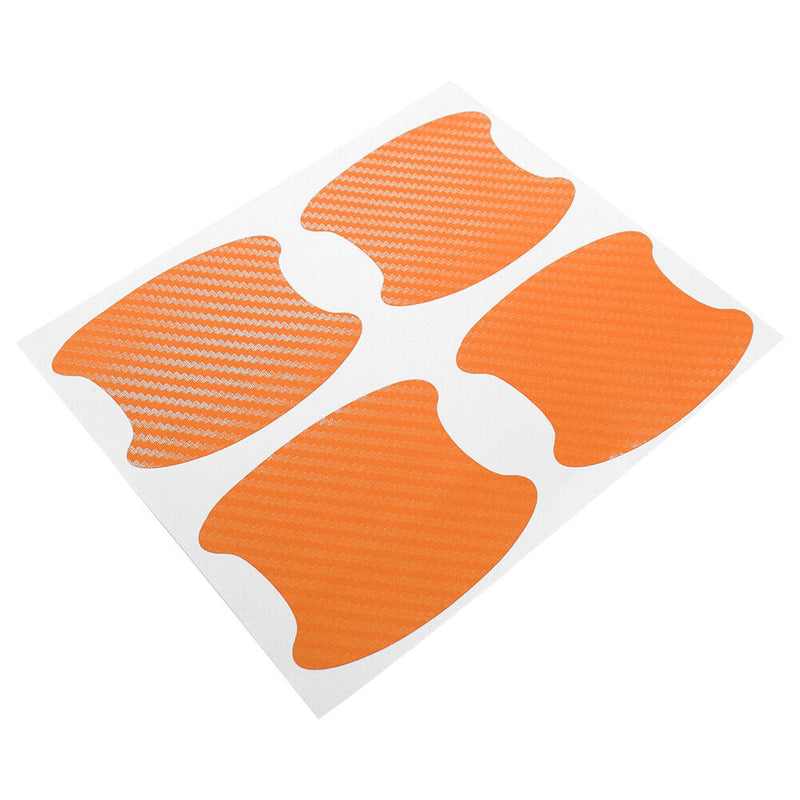 Carbon Fiber Car Exterior Door Handle Cup Protector Stickers Universal Set