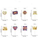 Party Platinum Jubilee Union Cake Card Insertion Queen Cake Topper British Flag