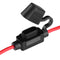 Waterproof Mini In-Line Car Automotive Blade Fuse Holder 0.5ft 18AWG Red Wire