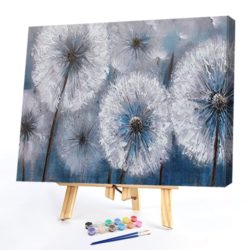 Dandelion Abstract Oil Paint By Numbers Kits Canvas Drawing DIY Coloring Pi