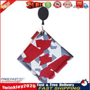 Mini Square Double-Sided Golf Ball Cleaning Towel w/ Carabiner Camo (Red) Newly