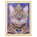 5D DIY Special Shaped Diamond Painting Noble Cat Cross Stitch Embroidery