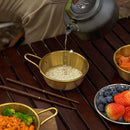 Portable Camping Barbecue Tableware Hanging Bowl for Outdoor Hiking Picnic