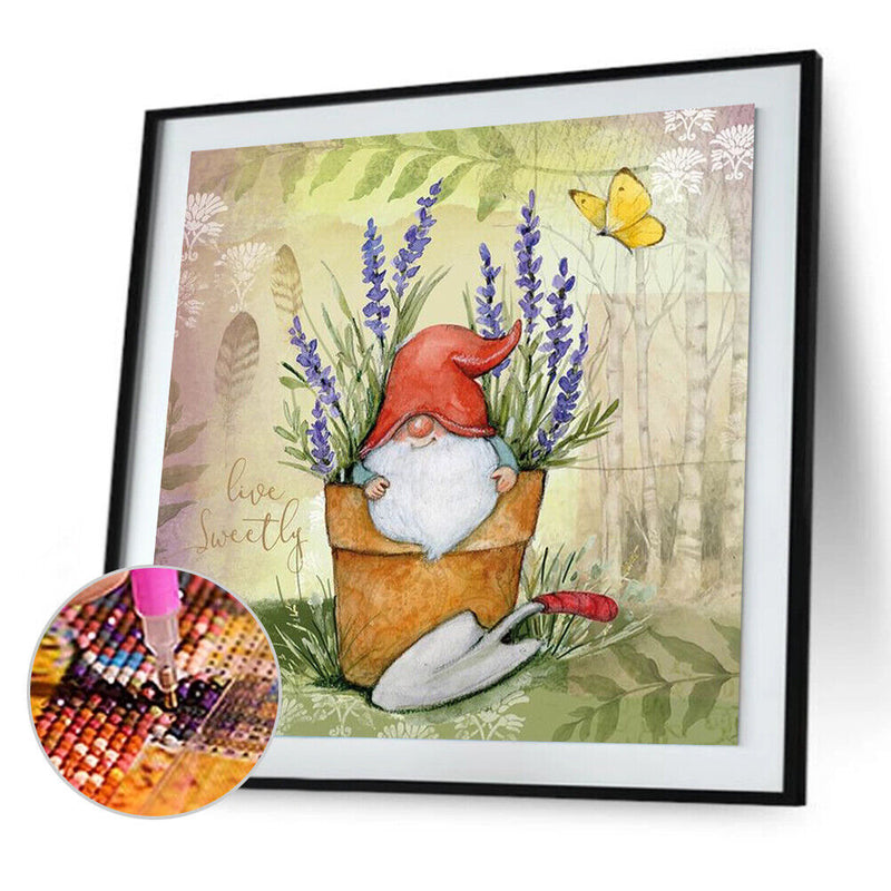 5D DIY Full Drill Round Shape Goblin Rhinestone Diamond Drawing Home Decoration