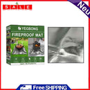 Outdoor Camping Fireproof Mat Fire Pit Grill Stove Blanket for Deck Patio Lawn