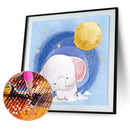 5D Diamond Painting Kit Cartoon Baby Elephant Full Round Drill Rhinestone D