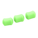 Sinking Artificial Soft Bait Dumbbell Fishing Lures w/ Stoppers Kit (Green)