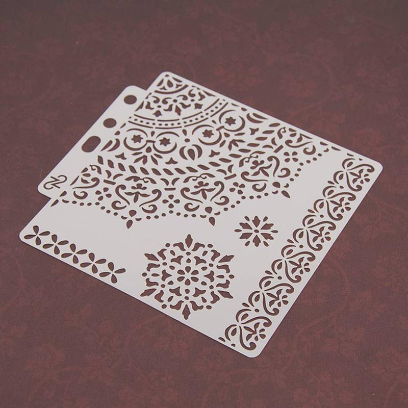 Starnear Plastic Cake Stencil, Decorating Fondant, Embossing, DI