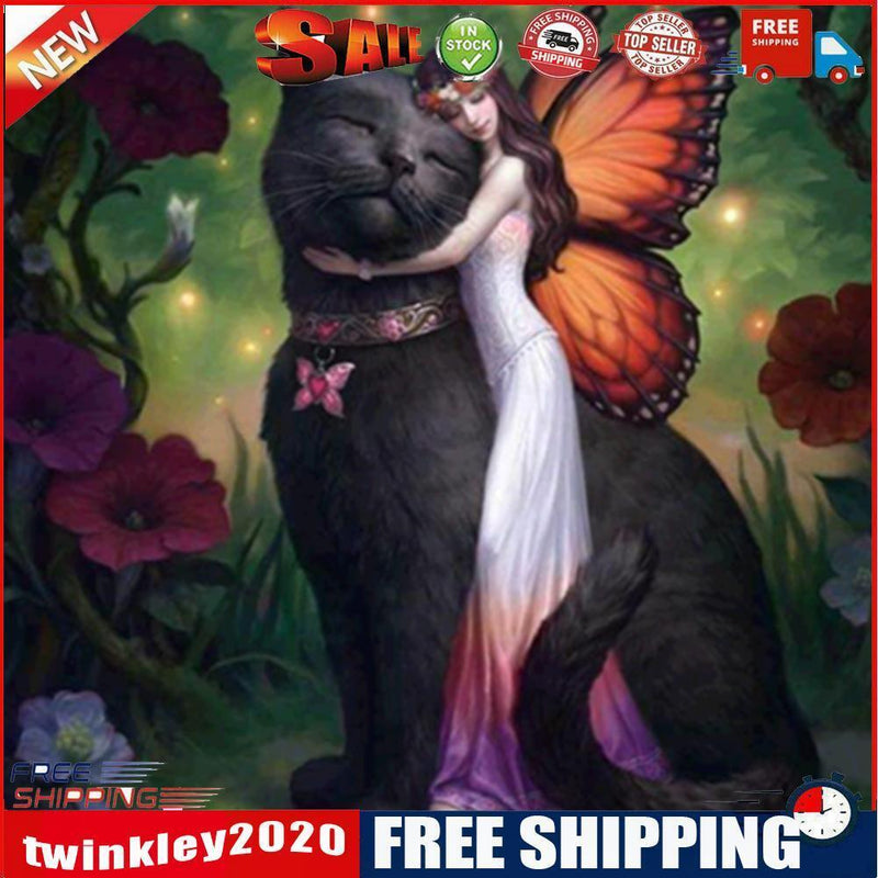 Beauty Cat 5D Diamond Painting Embroidery DIY Cross Stitch Home Decor Gifts