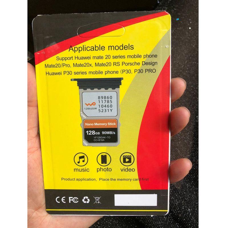 NM Nano Memory Card Insert Card 128GB 90MB/s for Huawei P30/Mate 20 Accessory
