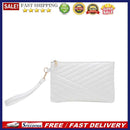 PU Leather Envelope Bag Women Fashion Solid Color Zipper Trendy Briefcase Pouch