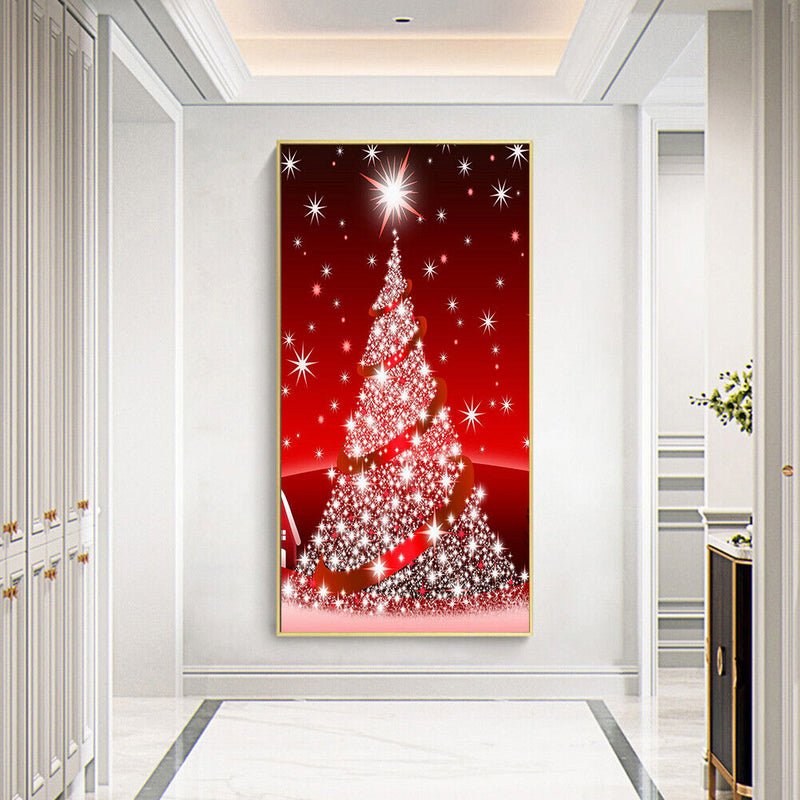 5D Christmas Tree Mosaic Diamond Painting Drawing Full Round Drill DIY Art