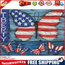 5D DIY Part Special Drill Diamond Painting Kit Butterfly Flag Rhinestone