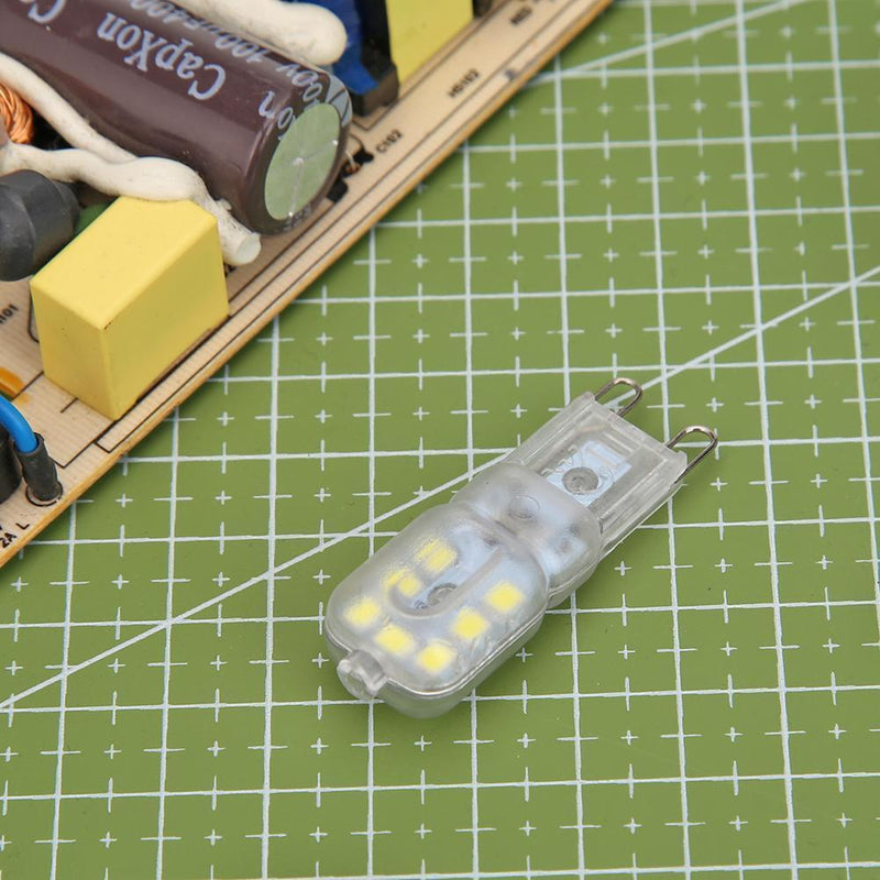 G9 LED Lamp AC 220V 3W SMD2835 LED Bulb for Chandelier Light (White) Newly